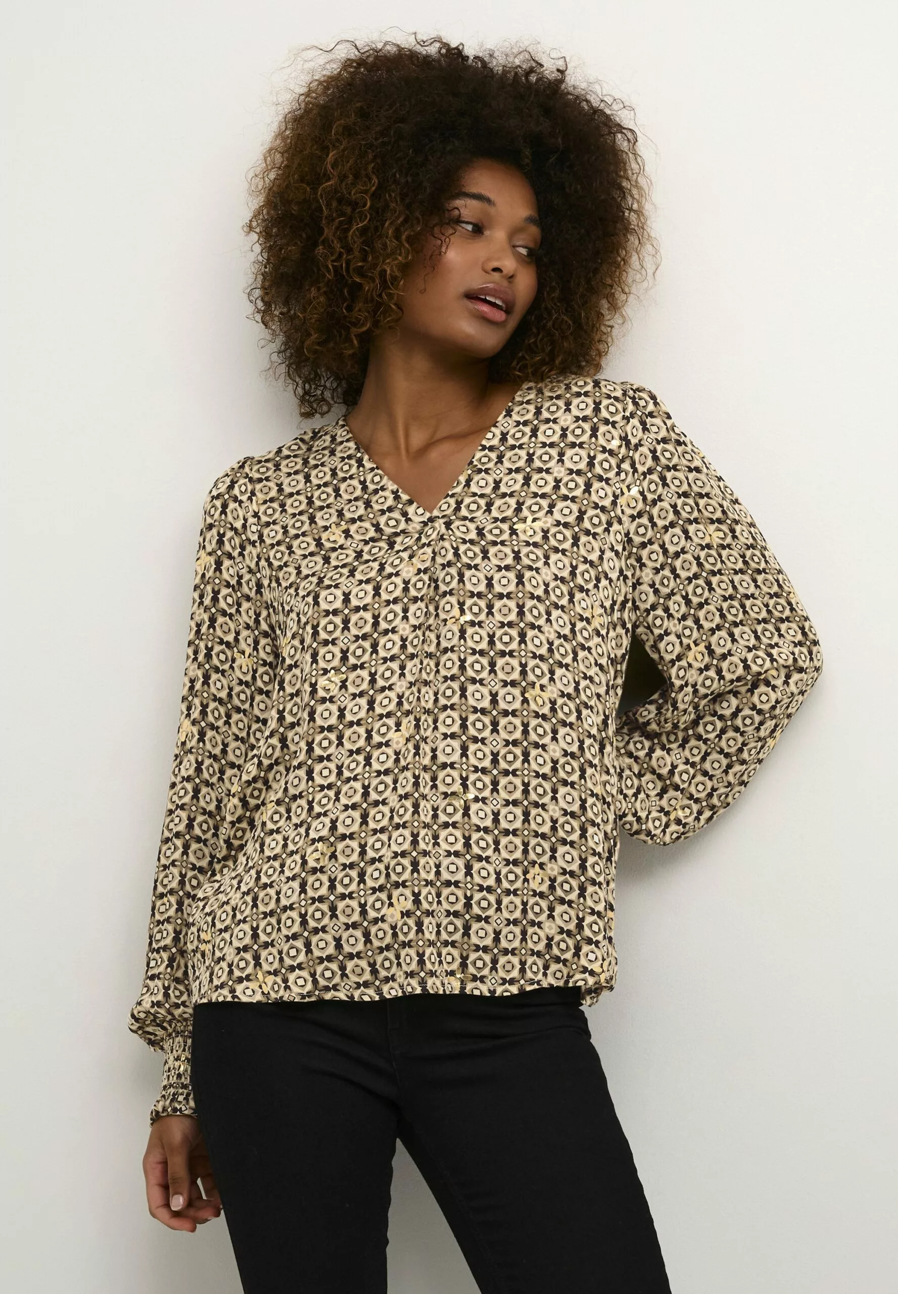 Culture Cutila - Blouse - Dune W Foil