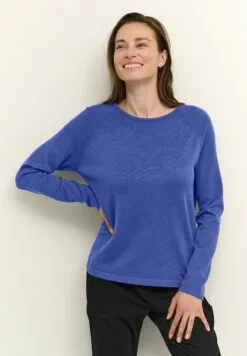 Culture Annemarie Solid- Trui - Dazzling Blue Melange