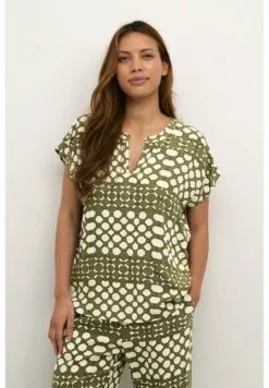 Culture Cusantori Capsleeve - Blouse - Burnt Olive