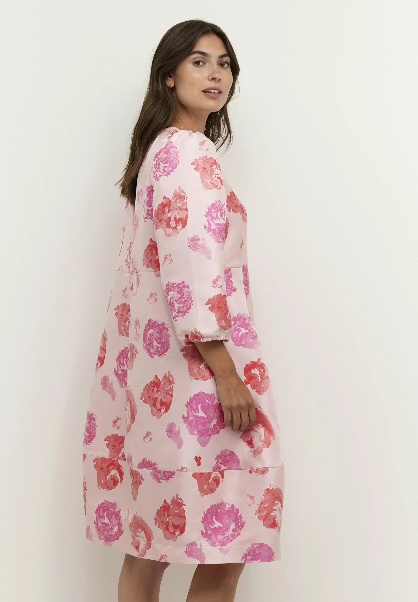 Culture Cuvally- Jurk - Fuchsia Pink - Afbeelding 2