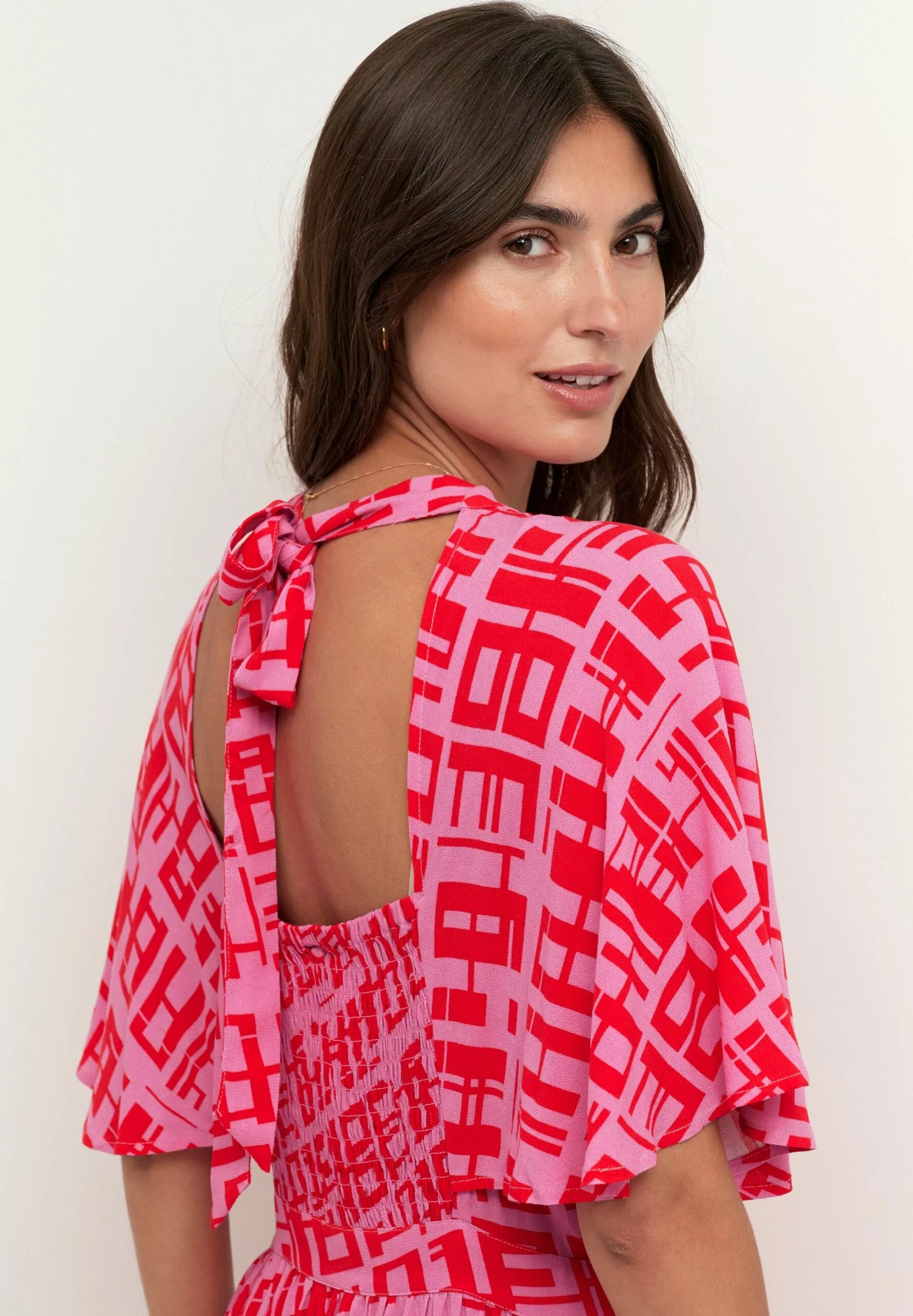 Culture Cuteresa - Jurk - Fuchsia Pink - Afbeelding 4