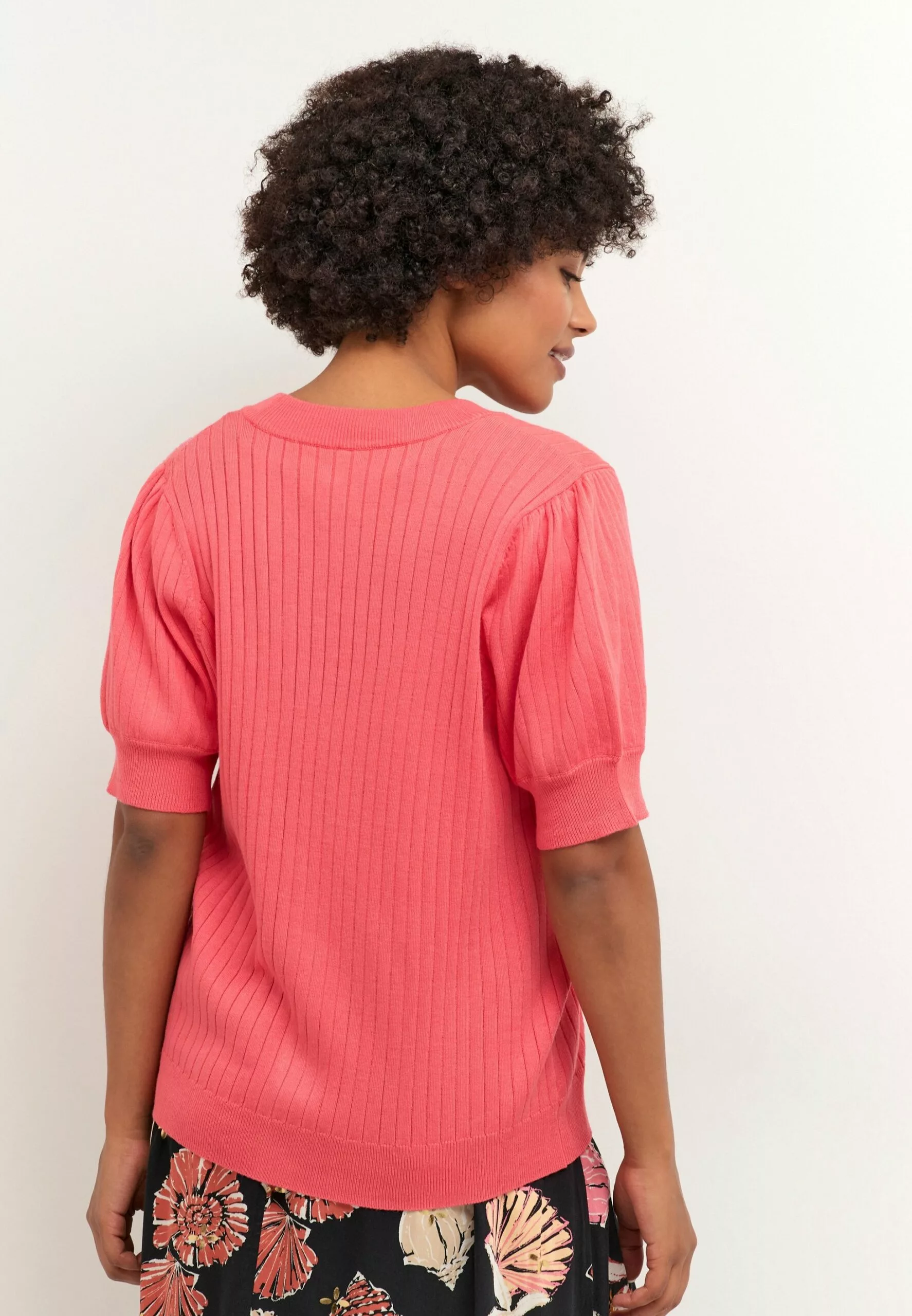 Culture Cuannemarie - Vest - Sun Kissed Coral Melange - Afbeelding 3