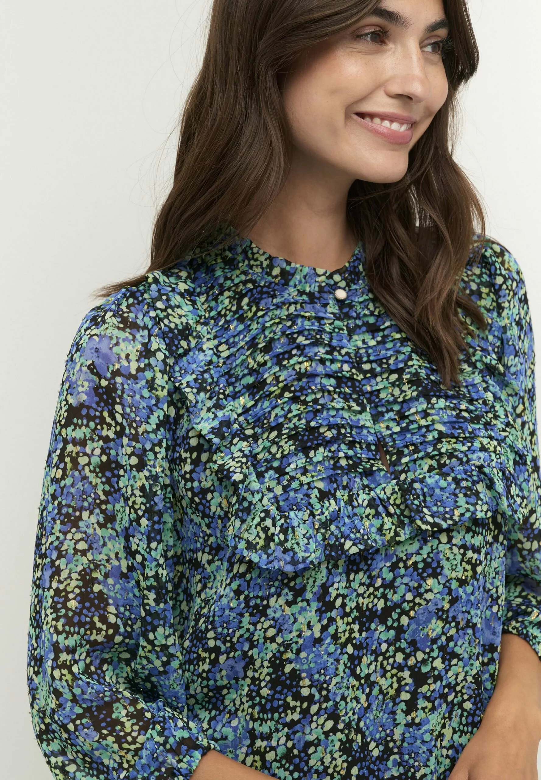 Culture Cucinna- Blouse - Dazzling Blue - Afbeelding 4