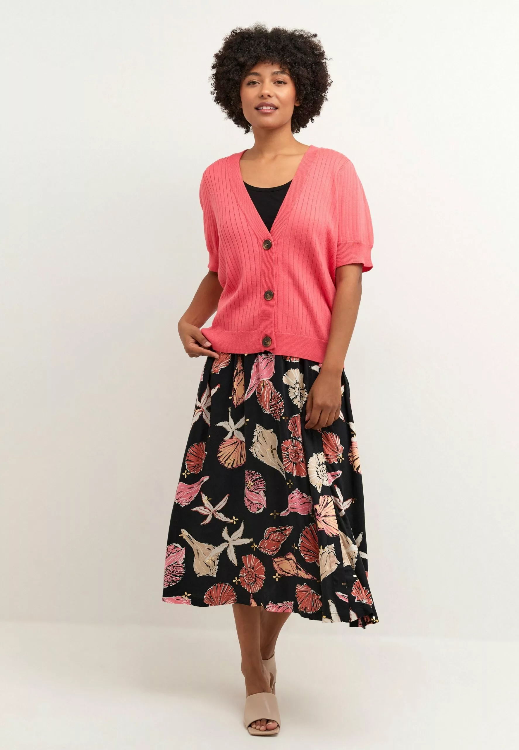 Culture Cuannemarie - Vest - Sun Kissed Coral Melange - Afbeelding 2